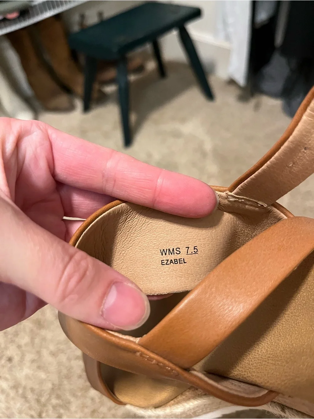 Womens Tan Platform Espadrille Sandals
